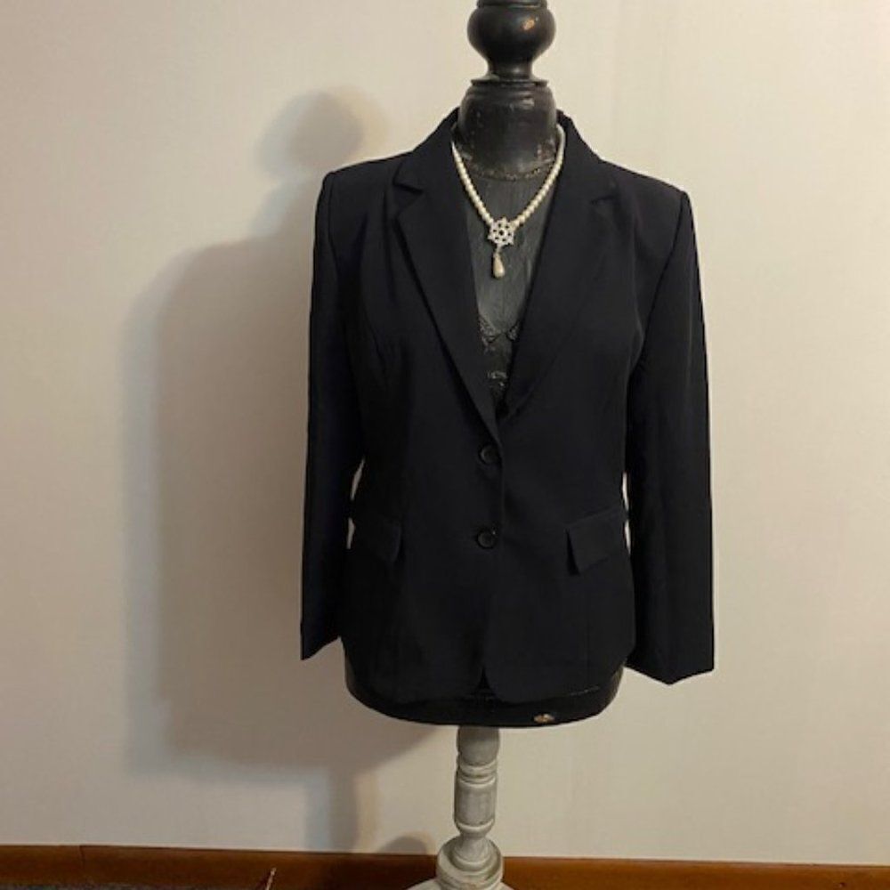 Benibos Navy Blue 2 button blazer, size L
